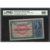 1938 Switzerland 20 Franken National Bank Note Pick #39g PMG Gem Uncirculated 66EPQ
