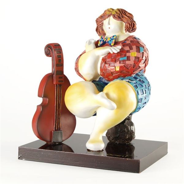 Dorit Levi, "Peaceful Intermission" Hand Painted Sculpture