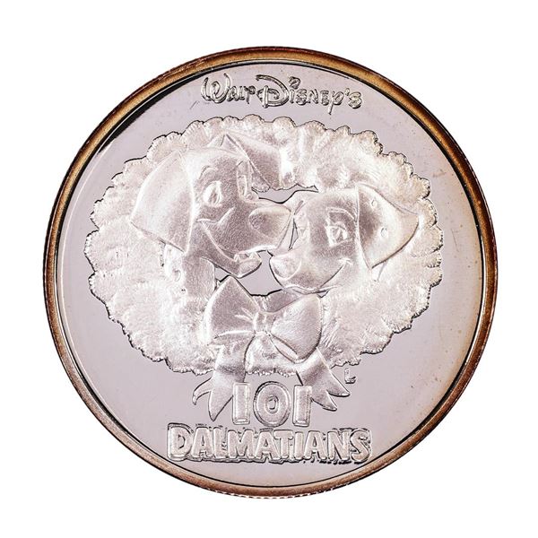 Vintage 1996 Walt Disney's 101 Dalmatians 1 Oz. .999 Fine Silver Round