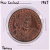 1857 New Zealand Miller and Thompson Penny Coin