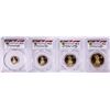 1988 Proof American Gold Eagle (4) Coin Set PCGS PR69DCAM Michael Reagan Signature