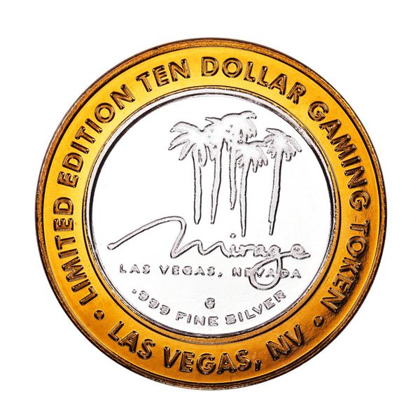 .999 Silver The Mirage Las Vegas, Nevada $10 Casino Gaming Token Limited Edition