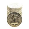Image 2 : Roll of (20) Brilliant Uncirculated 1961-D Franklin Half Dollar Coins