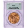 1895 $20 Liberty Head Double Eagle Gold Coin PCGS MS62 Old Green Holder