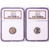 Lot of 1947-S & 1948-S Roosevelt Dime Coin NGC MS65FT