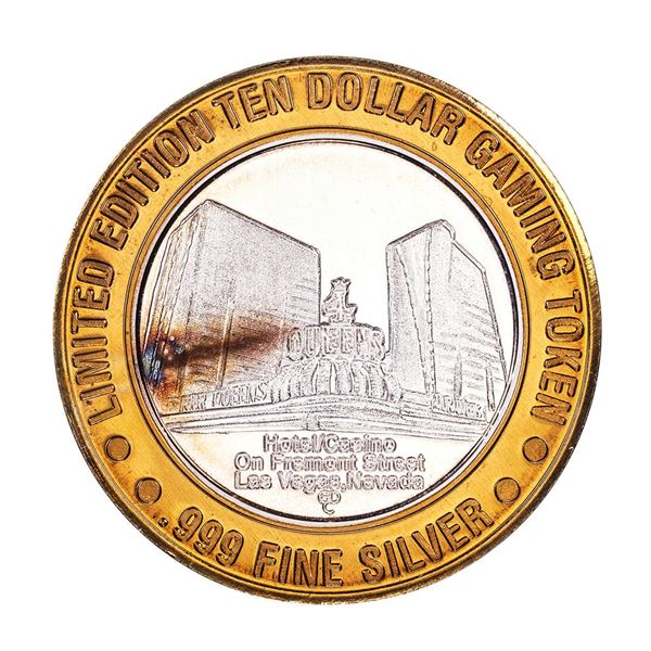 .999 Fine Silver Four Queens Casino Las Vegas, NV $10 Limited Edition Gaming Token