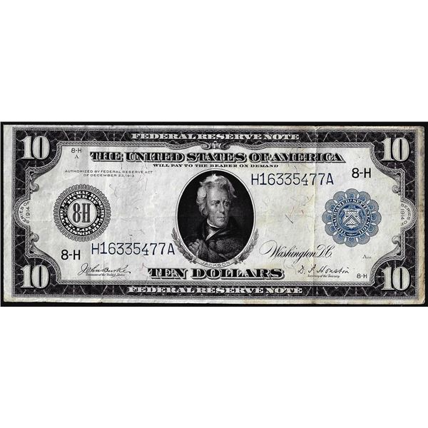 1914 $10 Federal Reserve Note St. Louis