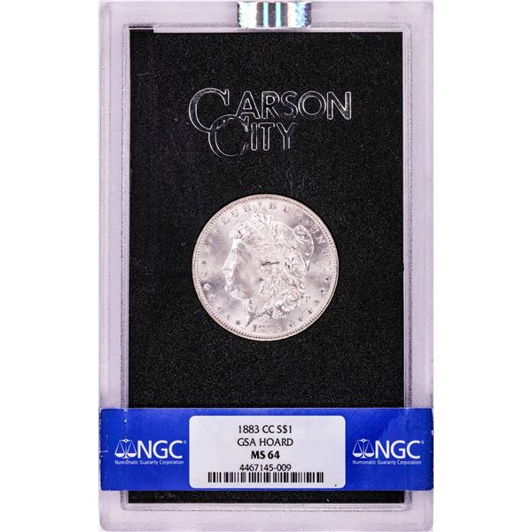 1884-CC $1 Morgan Silver Dollar Coin GSA Hoard NGC MS64