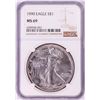 1990 $1 American Silver Eagle Coin NGC MS69