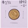 1842 O $2 1/2 Liberty Head Quarter Eagle Gold Coin