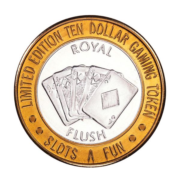 .999 Silver Slots A Fun Casino Las Vegas, NV $10 Limited Edition Casino Gaming Token