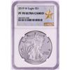2019-W $1 Proof American Silver Eagle Coin NGC PF70 Ultra Cameo