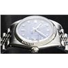 Image 2 : Rolex Men's Stainless Blue Diamond Oyster Perpetual Datejust Wristwatch