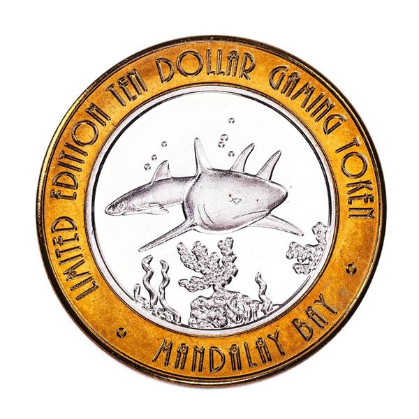 .999 Fine Silver Mandalay Bay Las Vegas, Nevada $10 Limited Edition Gaming Token