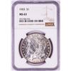 1903 $1 Morgan Silver Dollar Coin NGC MS63