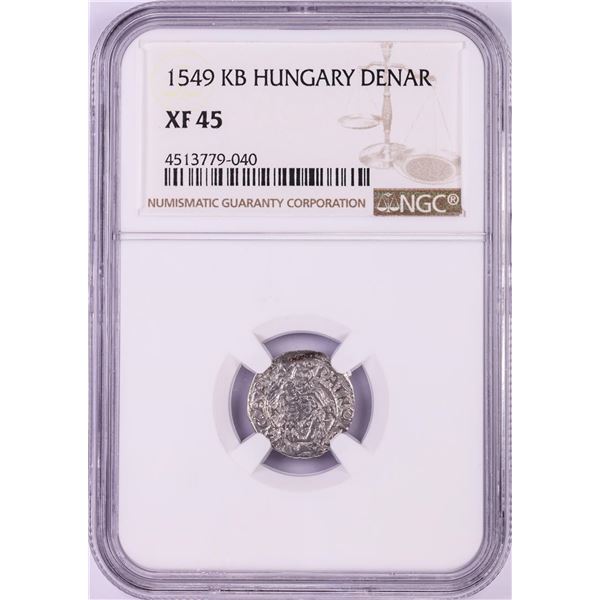 1549 KB Hungary Denar 'Madonna and Child' Coin NGC XF45