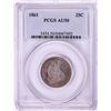 1861 Seated Liberty Quarter Coin PCGS AU50