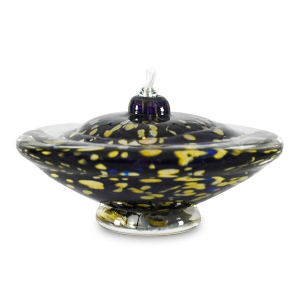"Small Saturn Oil Lamp" Hand Blown Glass Sculpture Hand Signed by GartnerBlade Glass