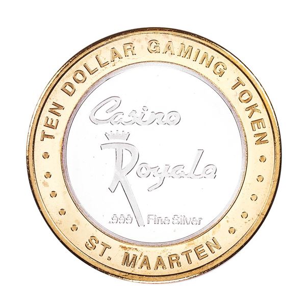 .999 Silver Maho Beach Hotel & Casino St. Maarten, $10 Limited Edition Gaming Token