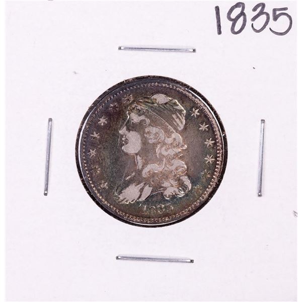 1835 Capped Bust Quarter Coin Nice Toning