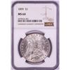 Image 1 : 1899 $1 Morgan Silver Dollar Coin NGC MS64
