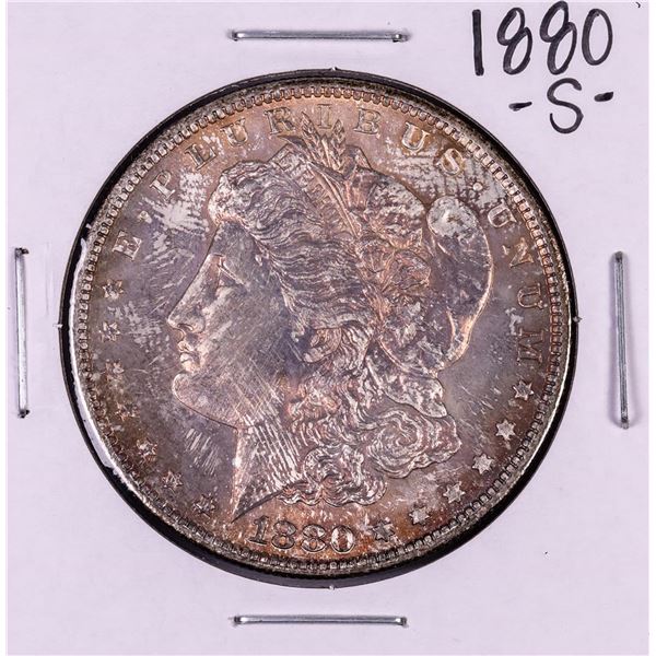 1880-S $1 Morgan Silver Dollar Coin Nice Toning