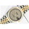 Image 9 : Rolex Mens Two Tone Rare Houndstooth Dial Datejust Wristwatch With Box