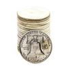 Image 2 : Roll of (20) Brilliant Uncirculated 1962 Franklin Half Dollar Coins