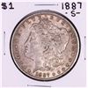 Image 1 : 1887-S $1 Morgan Silver Dollar Coin