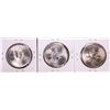 Image 2 : Lot of (3) 1980 Mexico Onza Silver Coins