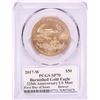 Image 2 : 2017-W $50 Burnished American Gold Eagle Coin PCGS SP70 FDOI Denver Moy Signature