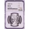 Image 1 : 1890-S $1 Morgan Silver Dollar Coin NGC MS65