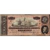 Image 1 : 1864 $20 Confederate States of America Note with Yarborouh House Advertisement