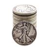 Image 1 : Roll of (20) Assorted Date Walking Liberty Half Dollar Coins Circulated