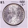 Image 1 : 1881-S $1 Morgan Silver Dollar Coin