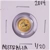 Image 1 : 2014 Australia $5 Lunar Year of the Horse 1/20 Oz Gold Coin
