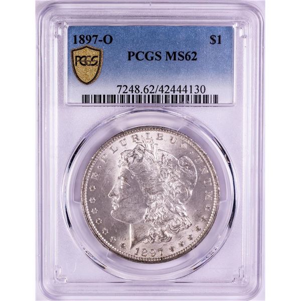 1897-O $1 Morgan Silver Dollar Coin PCGS MS62