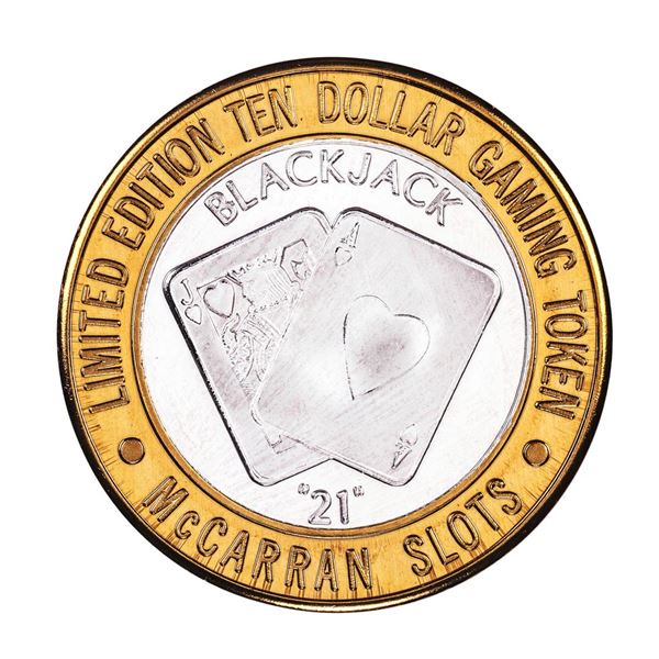.999 Silver McCarran International Airport Las Vegas, NV $10 Limited Casino Token