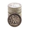 Image 2 : Roll of (20) Assorted Date Walking Liberty Half Dollar Coins Circulated