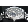 Image 8 : Rolex Men's Stainless Steel Black Diamond Datejust Wristwatch