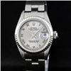Image 1 : Rolex Ladies Stainless Steel Slate Grey Oyster Datejust Wristwatch