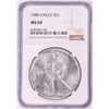Image 1 : 1986 $1 American Silver Eagle Coin NGC MS69