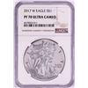 Image 1 : 2017-W $1 Proof American Silver Eagle Coin NGC PF70 Ultra Cameo