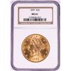 Image 1 : 1899 $20 Liberty Head Double Eagle Gold Coin NGC MS61