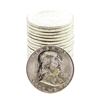 Image 1 : Roll of (20) Brilliant Uncirculated 1963 Franklin Half Dollar Coins