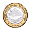 Image 1 : .999 Silver Luxor Las Vegas, Nevada $10 Casino Limited Edition Gaming Token