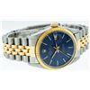 Image 3 : Rolex Men's Two Tone Blue Index Oyster Perpetual Datejust Wristwatch