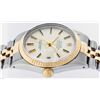 Image 9 : Rolex Men's Two Tone Silver Index Datejust Wristwatch