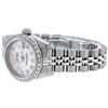 Image 7 : Rolex Ladies Stainless Steel Pink MOP Diamond Oyster Perpetual Datejust