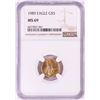 Image 1 : 1989 $5 American Gold Eagle Coin NGC MS69